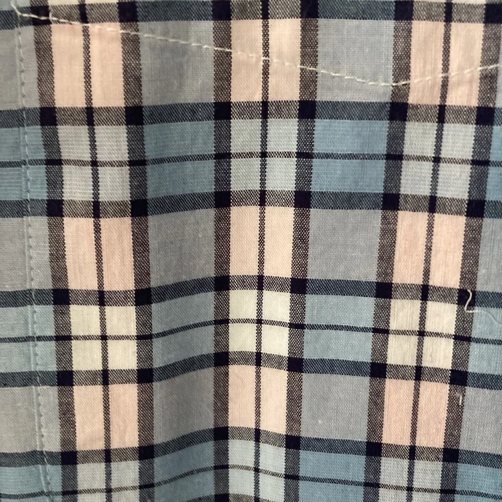 NWT J Crew Pastel Plaid Shirt Size XXL